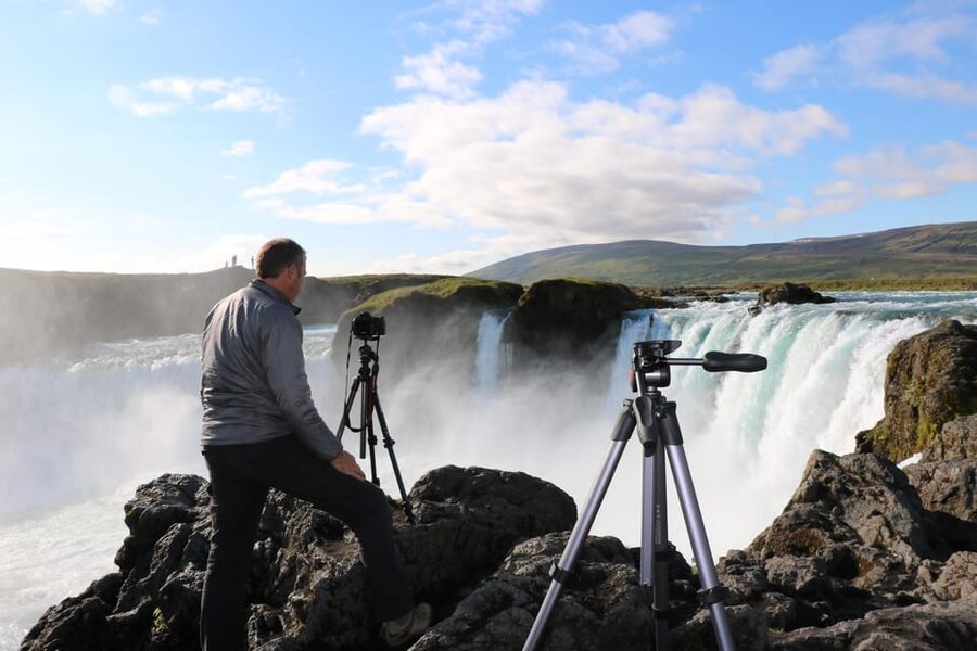 Akureyri Port: Goðafoss and the Forest Lagoon Tour - The drive beside Eyjafjörður
