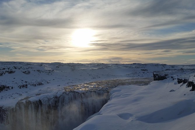 Arctic Fox Travel Dettifoss lake Mývatn winter private super jeep tour - Leaving Akureyri at 9 a.m.