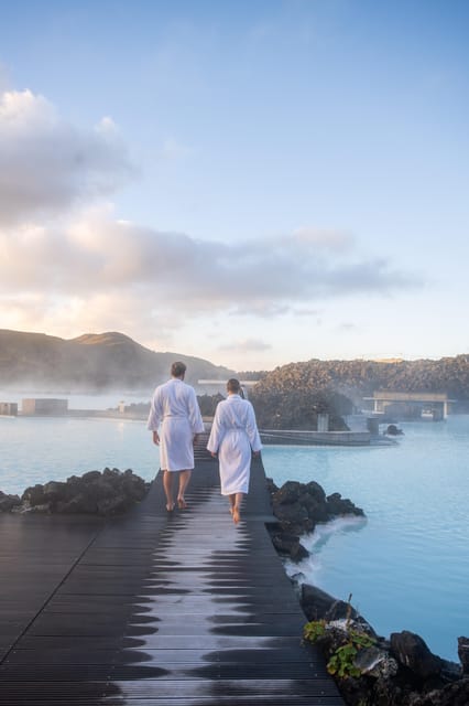 Blue Lagoon: Premium Admission with Drinks and Face Masks - Arriving through the Reykjanes lava corridor