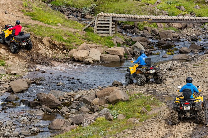 Caving & ATV adventure from Reykjavik - Riding the Safari Quads toward Hafrafell