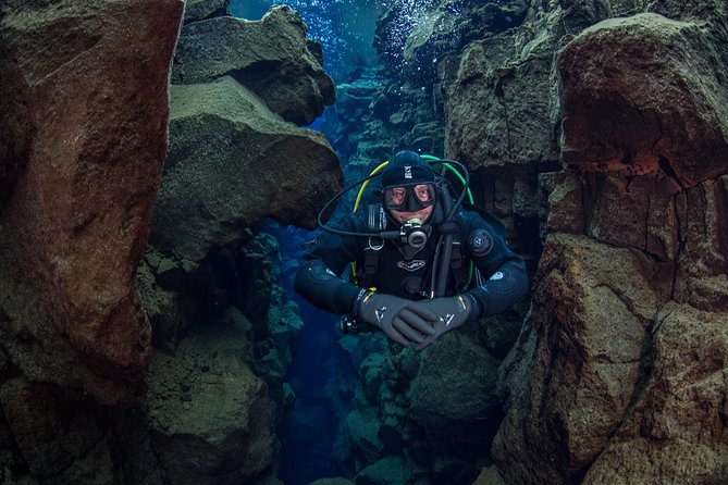 Dive the Divide: Silfra Fissure Scuba Tour | Reykjavik Pickup - Getting ready for an icy-water descent