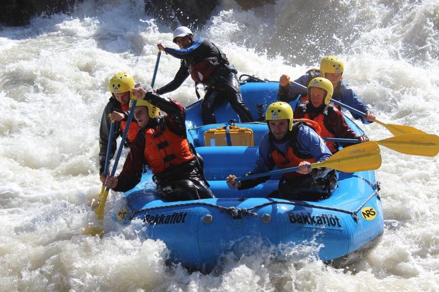 East Glacial River Extreme Rafting - A Twenty-Minute Ride and a Hot Tub