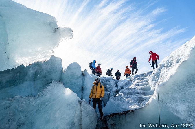 Easy Hike on Sólheimajökull Glacier - Crevasses, moulins, and glacial meltwater