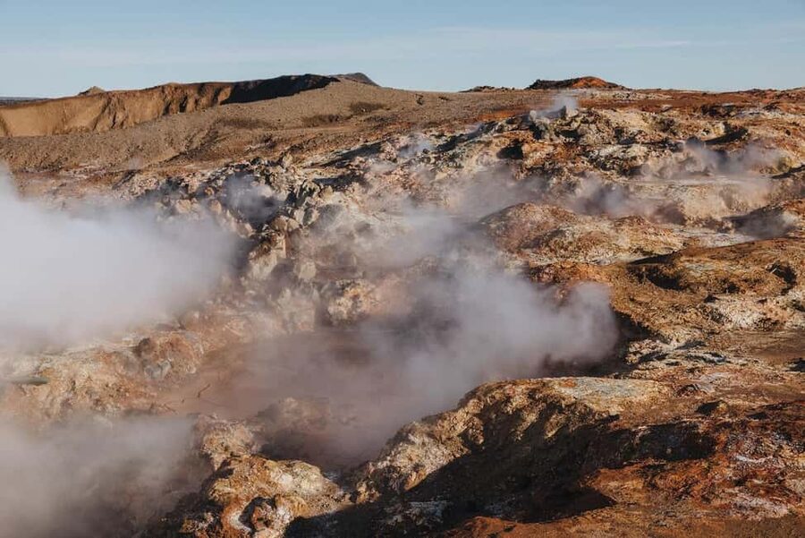 Exclusive Reykjanes Peninsula & Blue Lagoon Private Tour - Gunnuhver and the force under Iceland