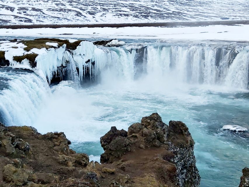 From Akureyri: Godafoss and Lake Myvatn - Dimmuborgir: an hour among lava towers and caves