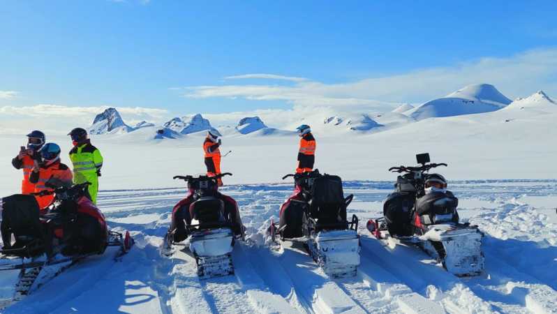 From Geysir: Snowmobile Adventure on Langjökull Glacier - Getting suited up at the glacier base camp