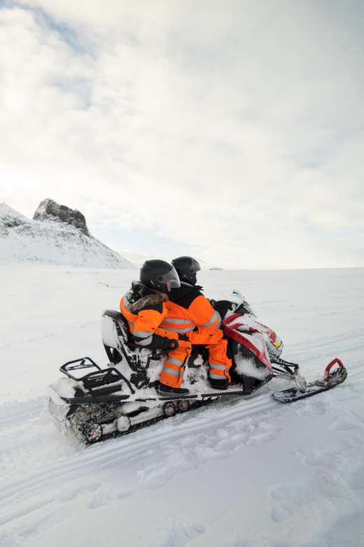 From Geysir: Snowmobile Adventure on Langjökull Glacier - Sharing the snowmobile with another rider