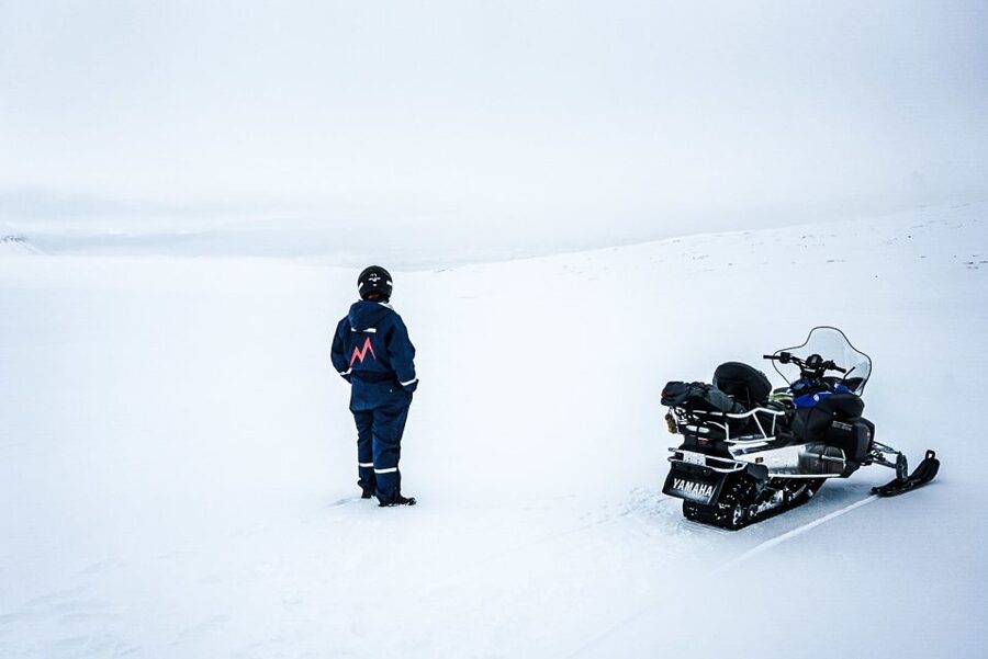 From Gullfoss: Langjökull Glacier Snowmobile Tour - One hour on Langjökull Glacier
