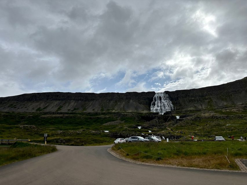 From Isafjordur: Dynjandi Waterfall Guided Day Trip by Bus - A modern bus, with one seating caveat