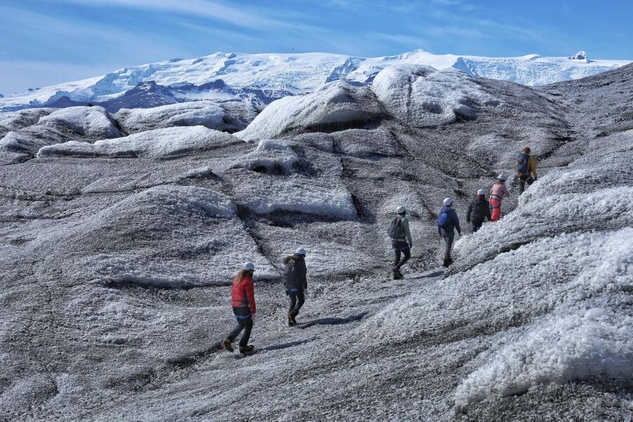 From Jökulsárlón: Ice Cave and Glacier Exploration Tour - Gearing up for a glacier walk