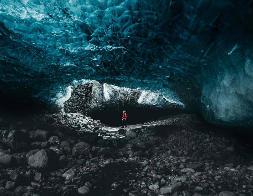 From Jökulsárlón: Vatnajökull Glacier Blue Ice Cave Tour - My call: book it for the cave, not a guaranteed shade of blue