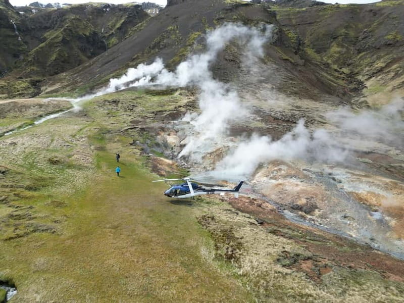 From Reykjavik: Fire And Ice Helicopter Tour with 2 Landings - Second landing at Mount Hengill