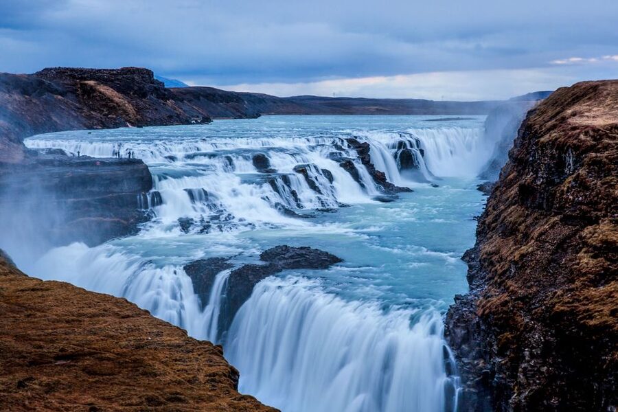 From Reykjavik: Golden Circle and Northern Lights Combo - Gullfoss and the force of glacial water