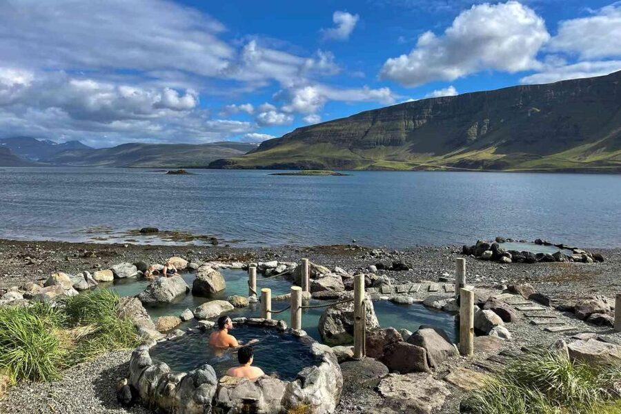 From Reykjavik: Hvammsvík Hot Spring with Transportation - Changing rooms, steam room, and food