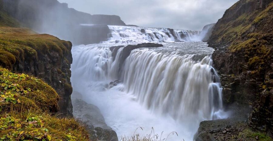 From Reykjavik Port: Golden Circle Shore Excursion - Gullfoss Waterfall: the day’s big visual hit