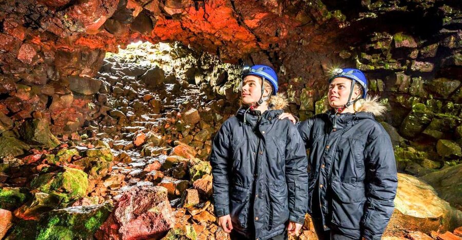 From Reykjavik: Raufarhólshellir Lava Tunnel by Bus - Getting ready at the lava tunnel entrance