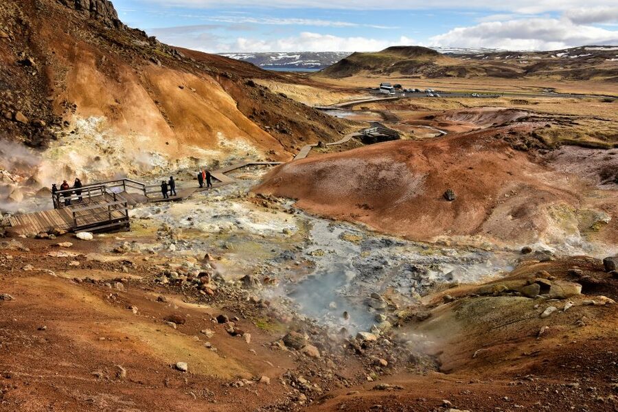 From Reykjavik: Reykjanes Geopark Tour & Airport Transfer - Krýsuvík-Seltún: the tour’s strongest stop