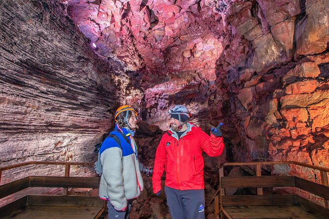 From Reykjavík: The Lava Tunnel tour with Round-trip Transfer - Inside the lava tube: rock, ice, and total darkness