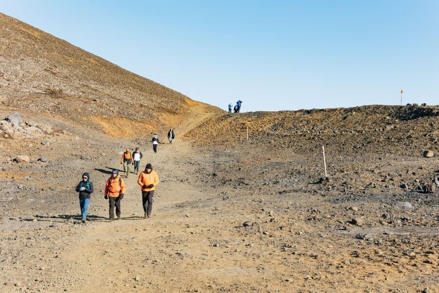 From Reykjavík: Volcanoes and Blue Lagoon Day Trip - What the hike feels like in practice
