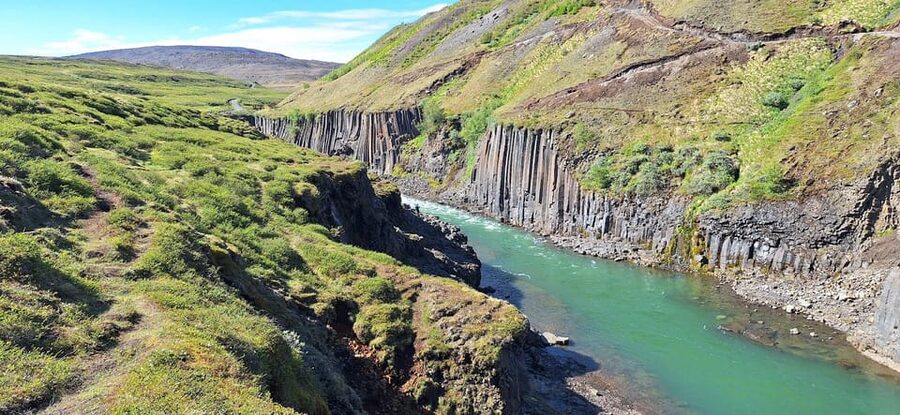 From Seyðisfjörður Port: Stuðlagil Canyon and Reindeer Park - A brief pause at Rjúkandi Waterfall