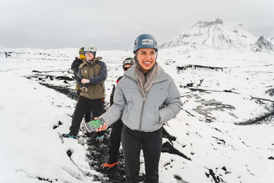 From Vik: Katla Ice Cave and Super Jeep Tour - The short walk toward the glacier
