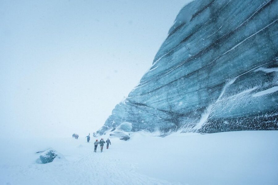 From Vik: Myrdalsjokull glacier and Katla Ice Cave Tour - Entering Katla Ice Cave