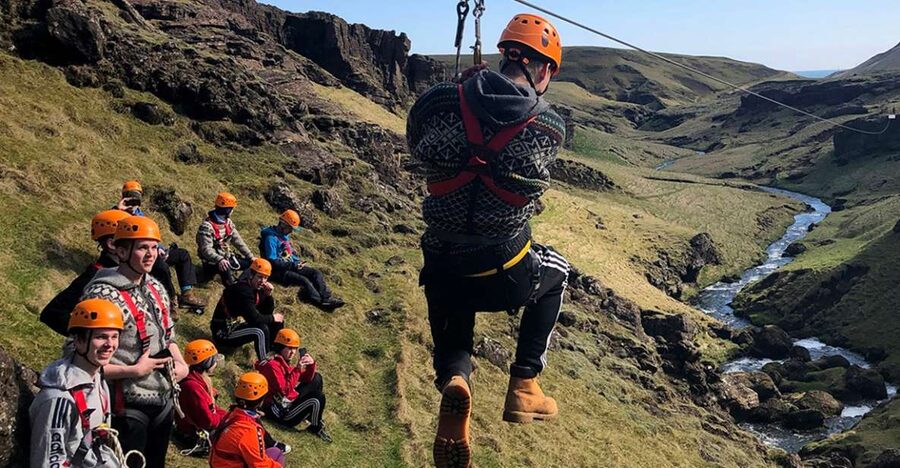 From Vík: Zipline and Hiking Adventure Tour - Big Rush and the Hundafoss viewpoint