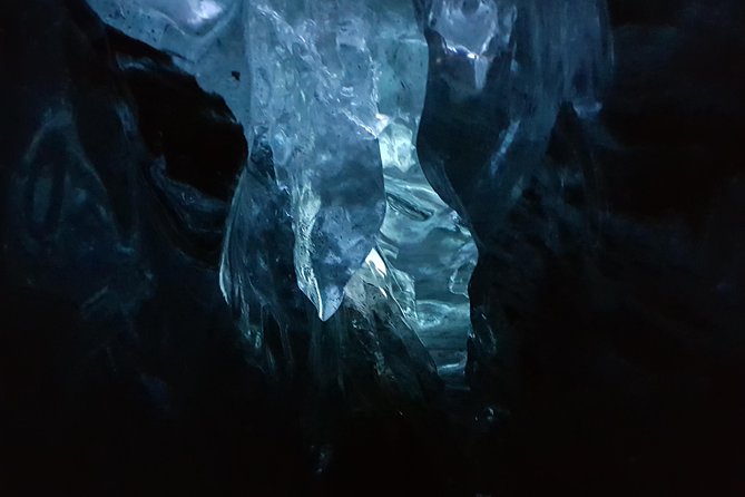 Frozen Wonders : Small Group Ice Cave Tour - Entering the Sapphire ice cave