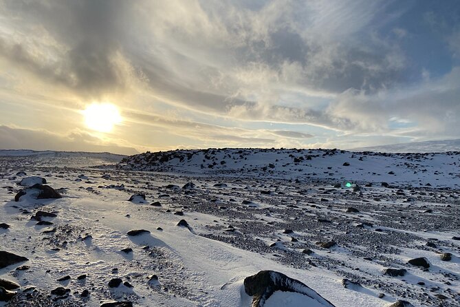 Full Day 4x4 South Coast Tour (Private 1-4 Pax) - Sólheimajökull shows the ice left by fire