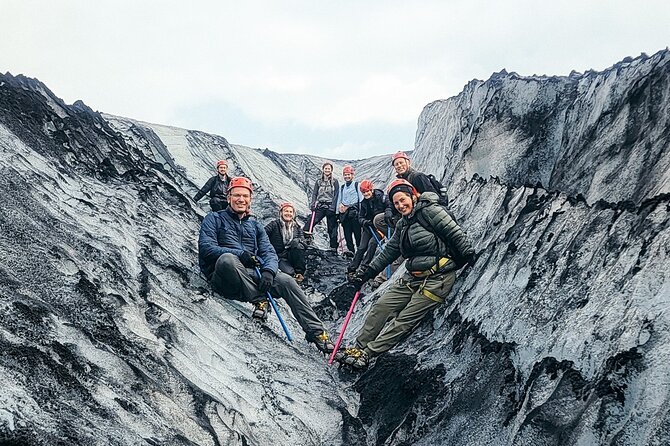 Glacier Hike at Sólheimajökull Shared Experience - Walking from the base camp onto Sólheimajökull
