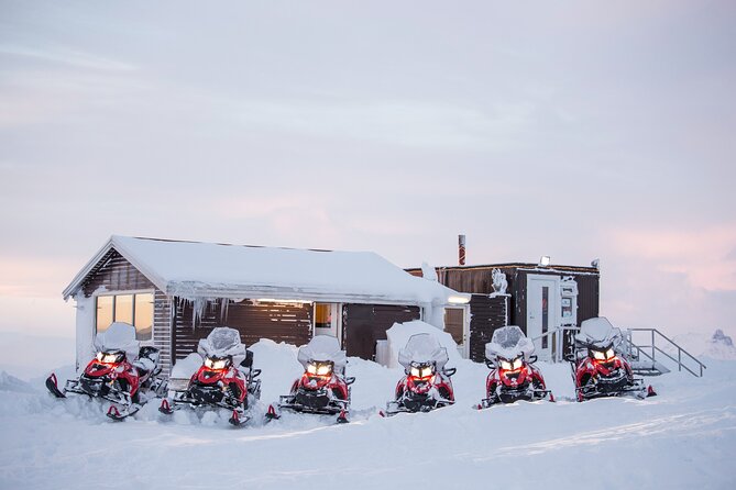 Glacier Snowmobiling from Reykjavik - Getting ready at the glacier base camp