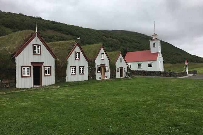 Godafoss Waterfall & Turf House Half-Day Tour from Akureyri Port - Leaving Akureyri through Eyjafjörður