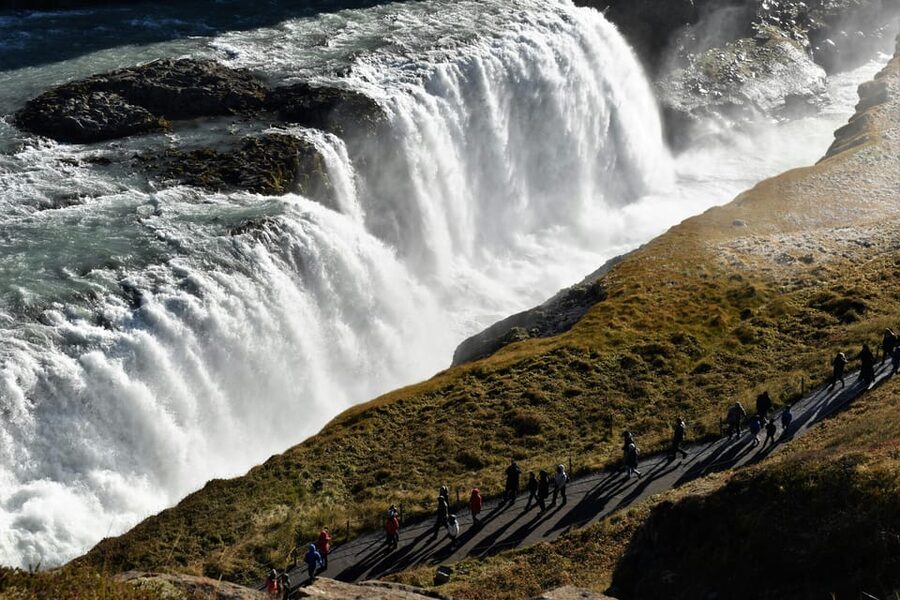 Golden Circle & Blue Lagoon(Premium Entrance) - PRIVATE TOUR - Watching Geysir send water skyward