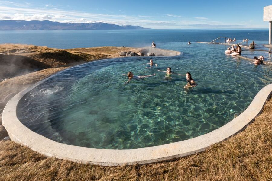 Husavik: GeoSea Geothermal Baths Entrance Ticket - The swim-up bar and extra costs