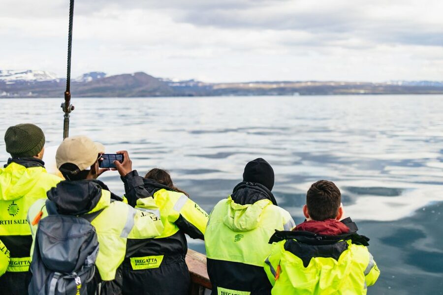 Húsavík: Whale Watching Tour with Guide - The return trip, hot chocolate, and cinnamon bun