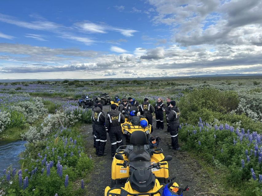 Iceland atv. atv guided trip close to dettifoss iceland - Following the glacier river to the coast
