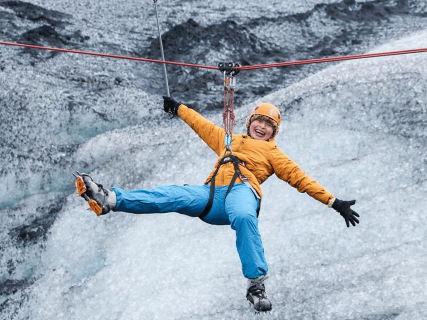 Iceland: Glacier Zip Line Tour with Hike or Ice Cave Visit - The winter-only Crystal Ice Cave