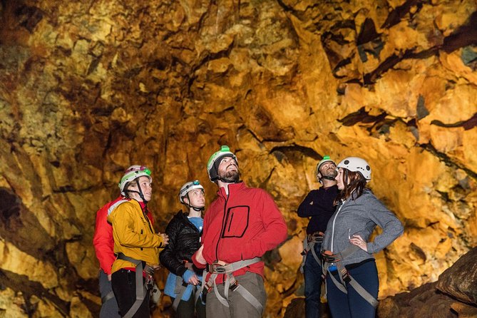 Inside the Volcano: Small-Group Tour and Lava Field Hike - The cable elevator into the crater