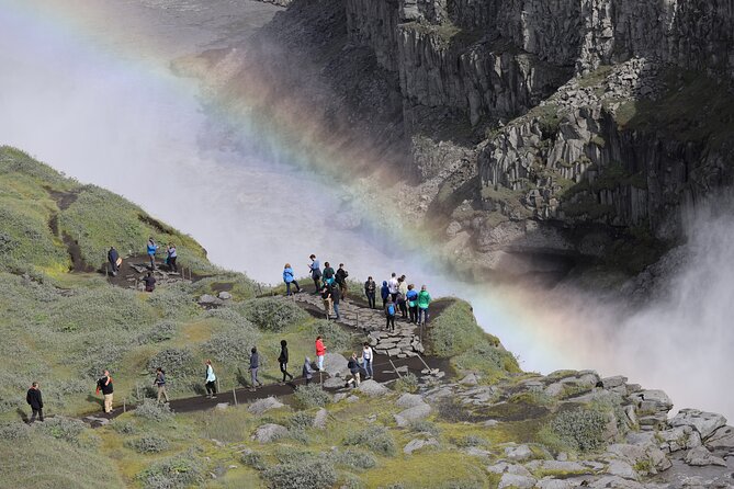 Lake Myvatn, Dettifoss and Goddafoss Waterfalls Day Tour from Akureyri - Skutustaoagigar and the view across Lake Myvatn
