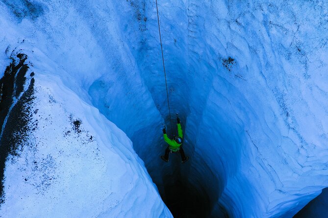 Micro group - Ice climbing at Sólheimajökull - Crossing Crevasses and Moulins