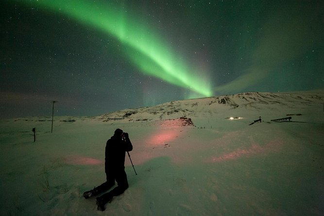 Northern Lights Small-Group Tour From Reykjavik with Hot Drink - Stop one: finding a workable viewing point