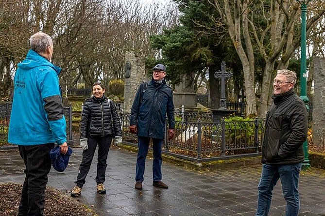 Private Combo Reykjavik Walk and Folklore Tour - Meeting at the two tall stone pillars