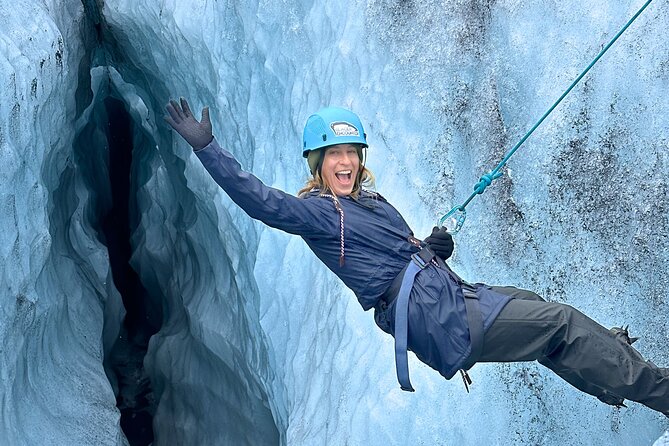 Private Extreme Encounter w/ ropes on Sólheimajökull Glacier - Rappelling into crevasses