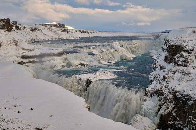 Private Golden Circle Day Tour with Blue Lagoon (Entrance Excl) - Gullfoss: Iceland’s famous two-level waterfall