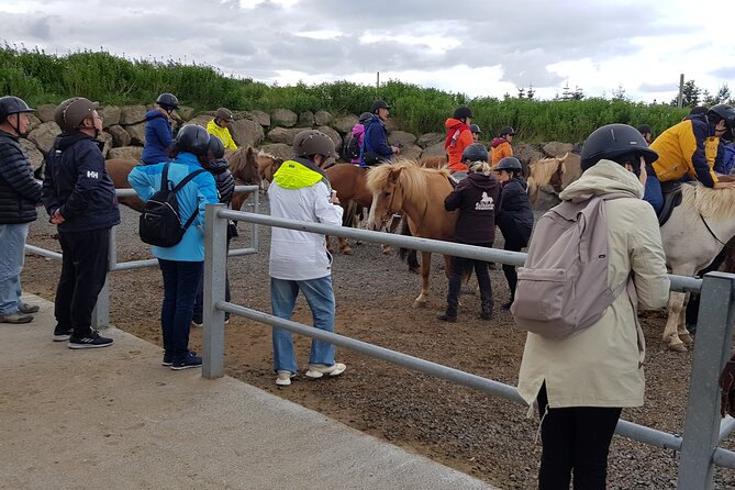 Red Lava Horse Riding Tour From Reykjavik - Getting ready at Solhestar, about 30 minutes