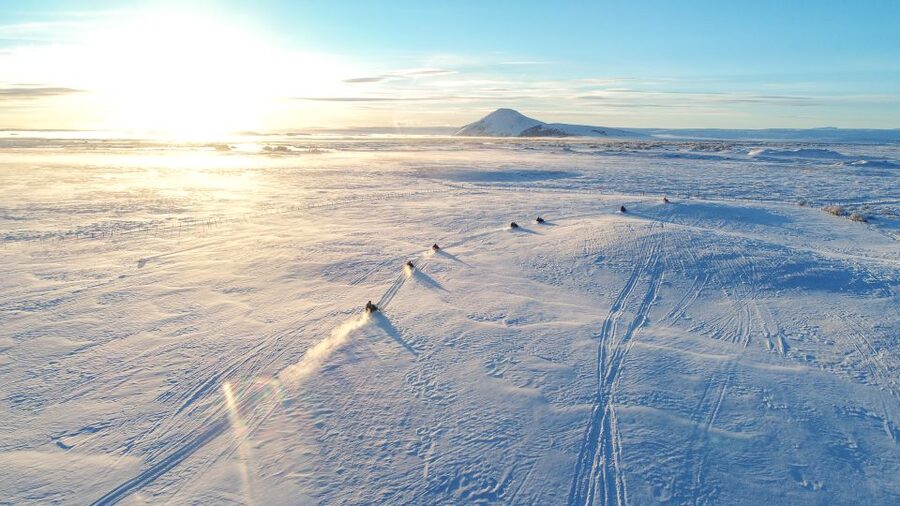 Reykjahlid: Snowmobile Adventure by Lake Mývatn - Seventy minutes among lava and snow