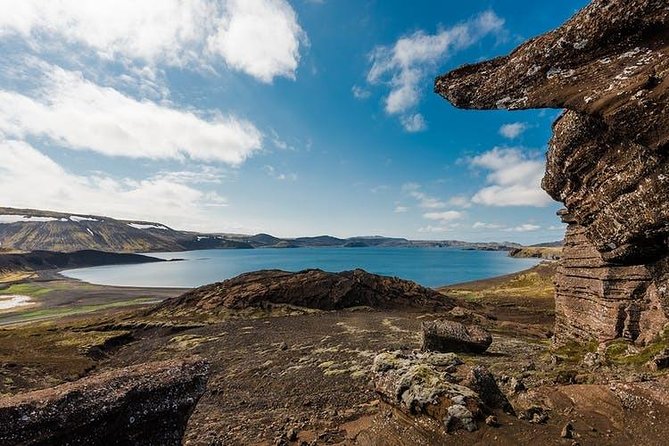 Reykjanes Peninsula + Lava fields - Strandarkirkja beside the black shore