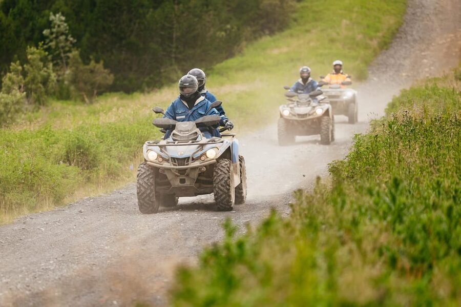 Reykjavik: Countryside Guided ATV Tour with Transfers - The climb into the hills and the summit payoff