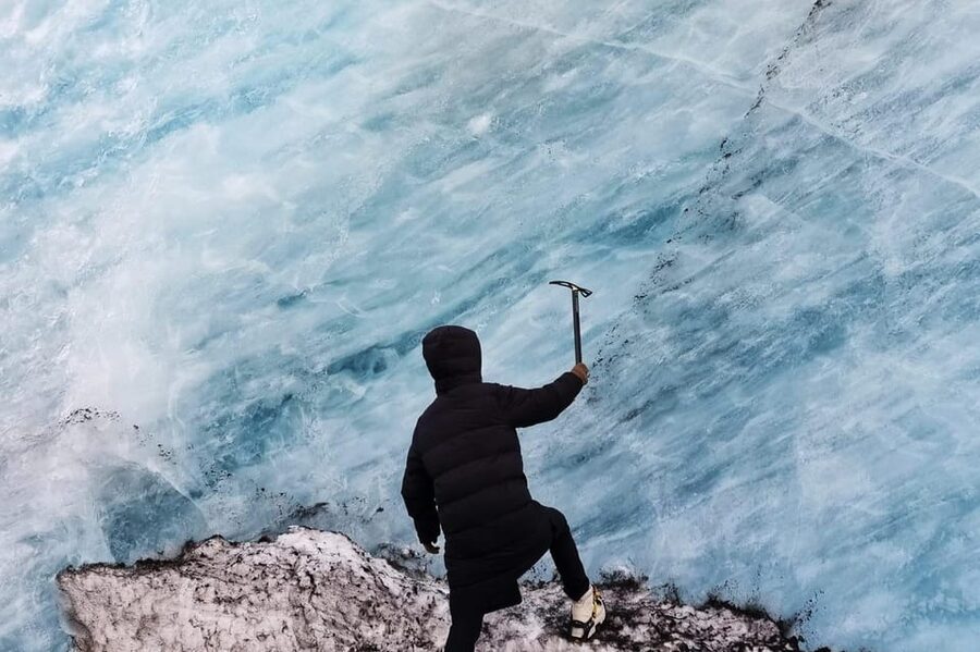 Reykjavik: Glacier Hike, Waterfalls and Black Sand Beach - Skógafoss brings the drama