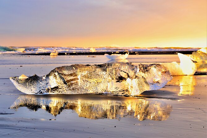 Reykjavik: Glacier Lagoon, Diamond Beach & South Coast Day Tour - The key points at a glance